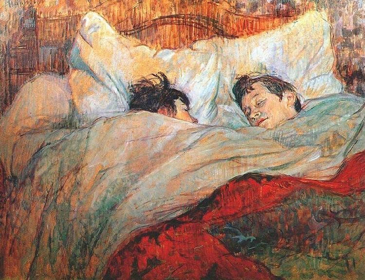 Henri de toulouse-lautrec In Bed, France oil painting art